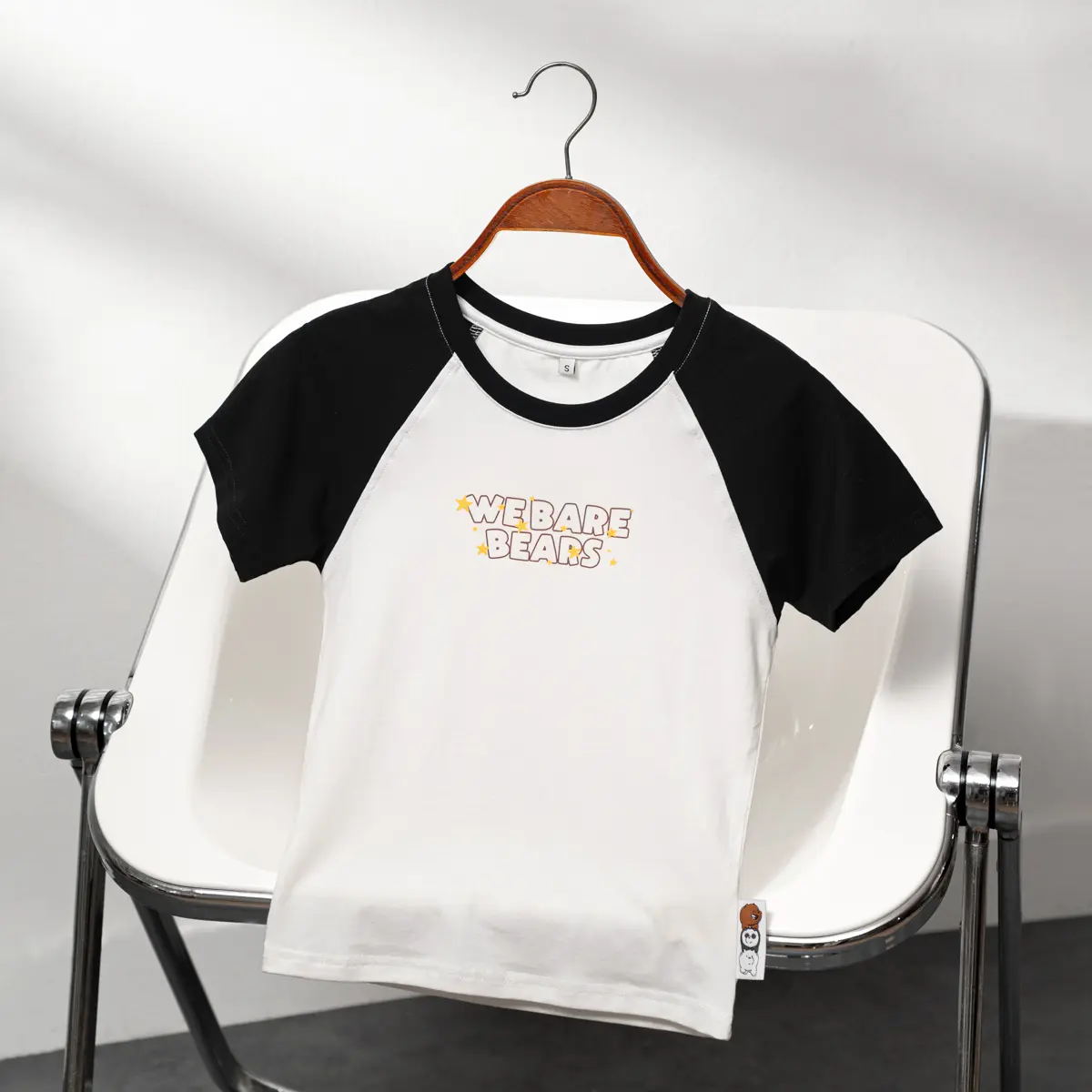 Áo baby tee tay raglan vải modal WBB