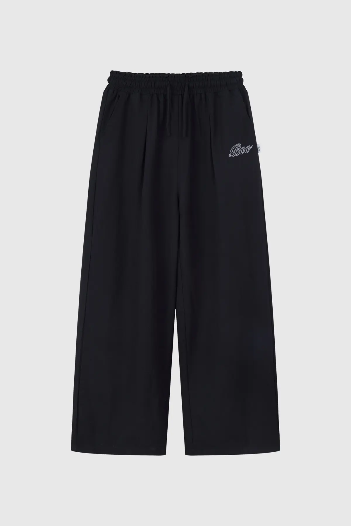 Quần dài nữ wide-leg linen thêu BOO