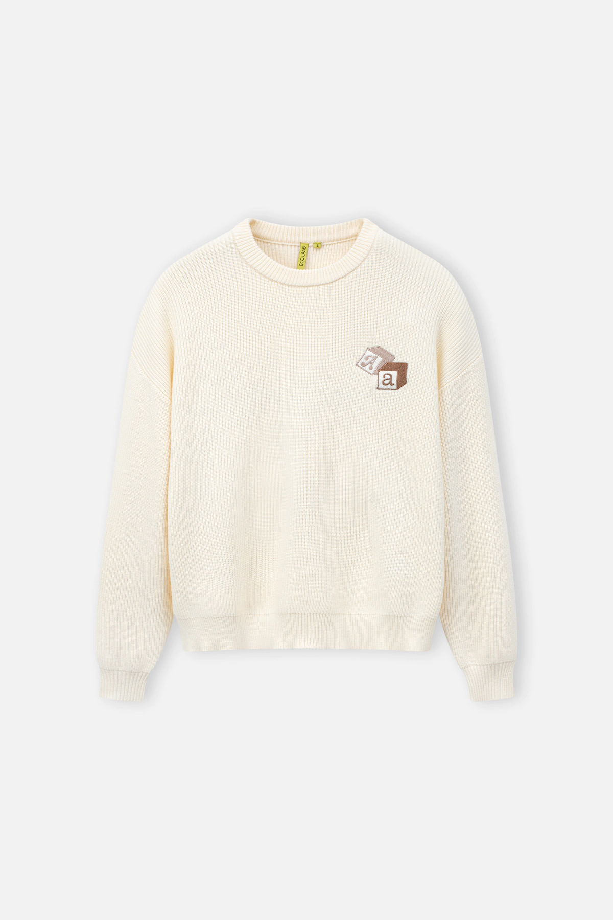 Áo len oversized nam kẻ ngang thêu AA INF12