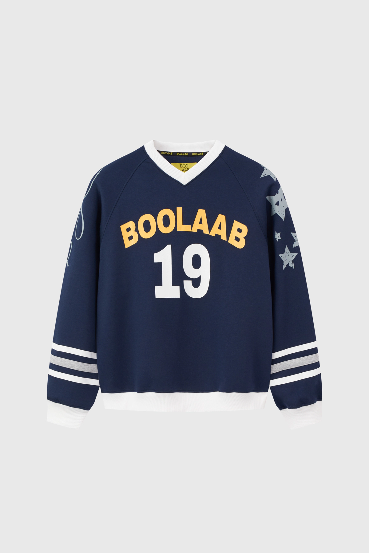 Áo nỉ không mũ cổ jersey BOOLAAB overfit