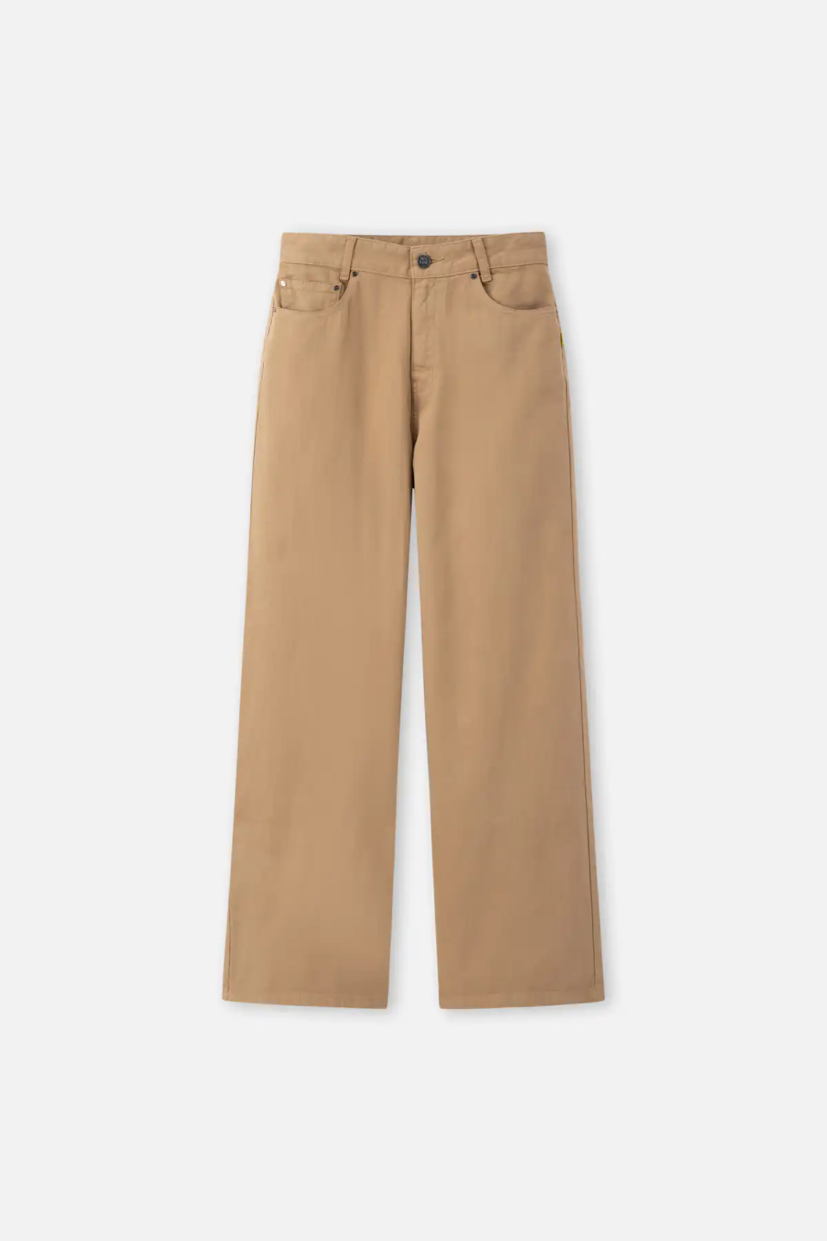 Quần khaki wide-leg thêu logo INF10