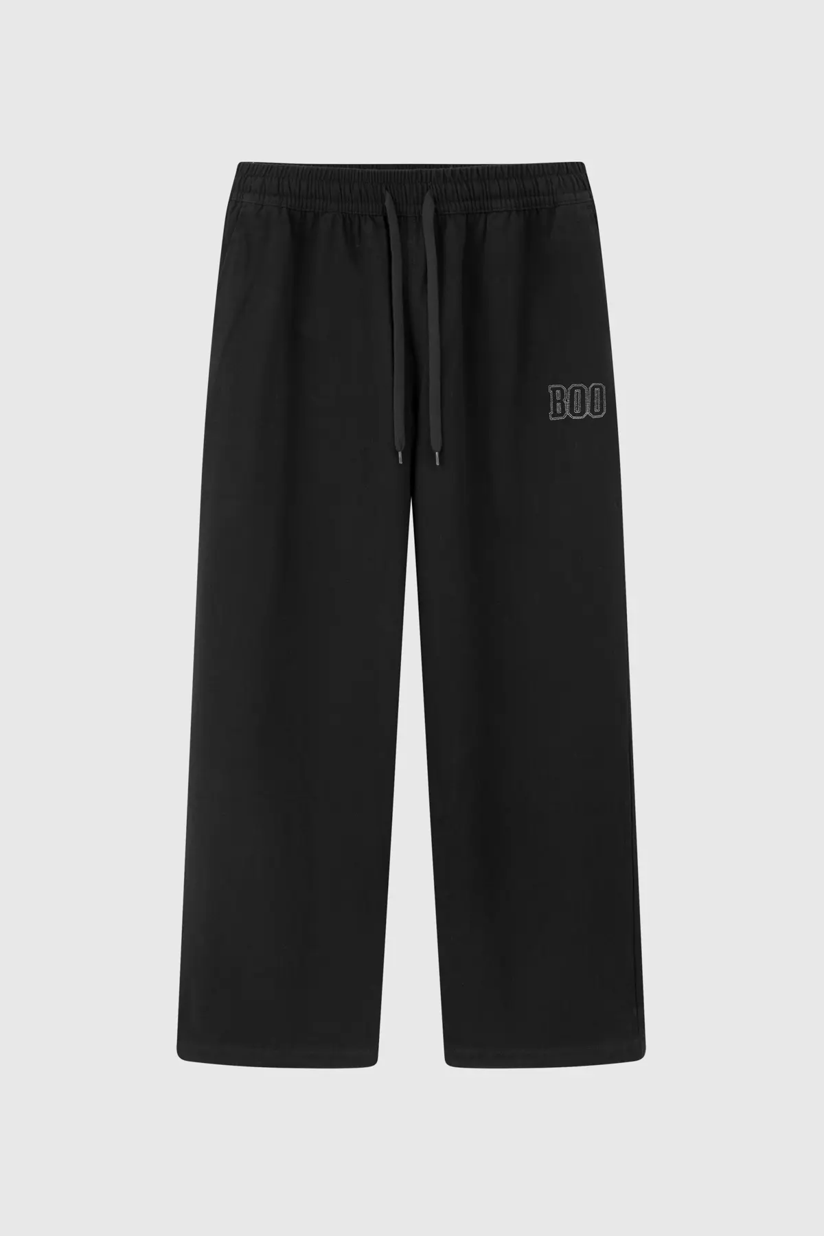 Quần khaki straight thêu logo BOO dây rút gấu ESS