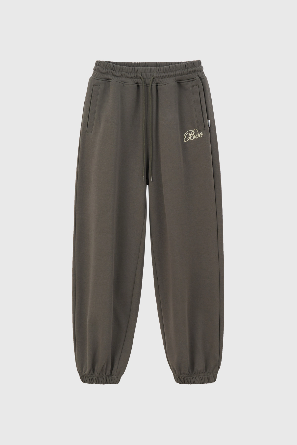 Quần nỉ jogger relax thêu logo BOO ESS
